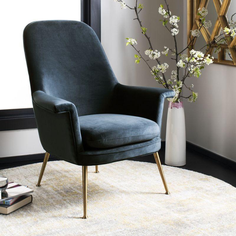 Everly Quinn Velvet Armchair