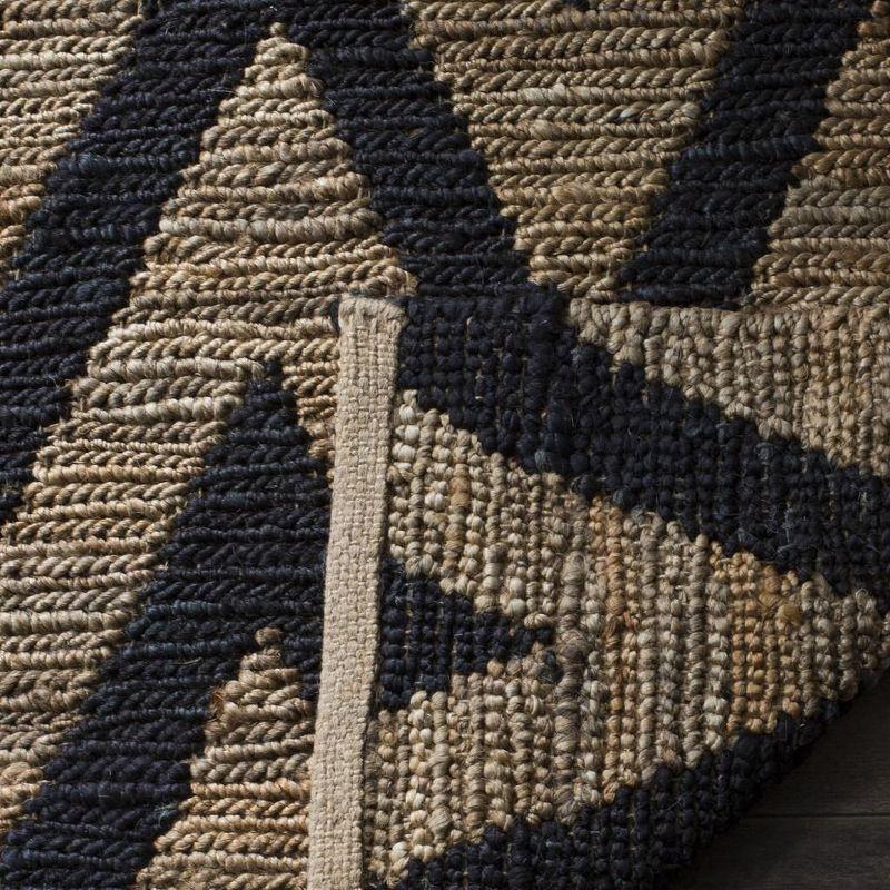 Organica ORG515 Hand Knotted Indoor Area Rug - Black/Natural - 4'x6' - Safavieh.