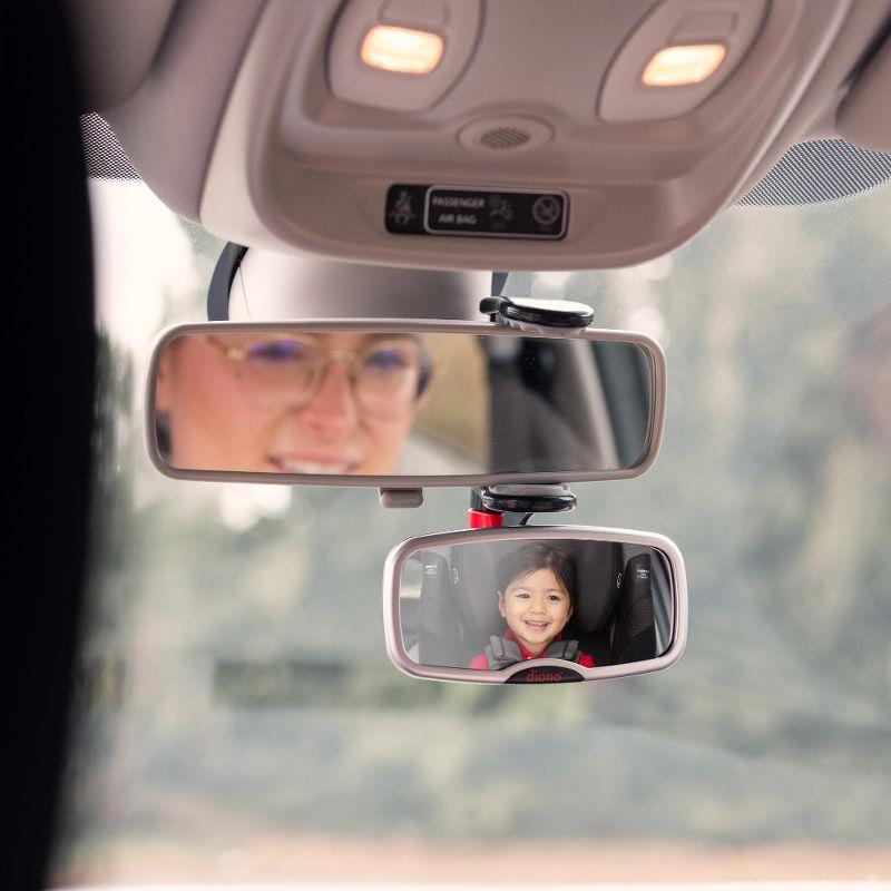 See Me Too Adjustable Silver Baby Car Mirror for Full Backseat View