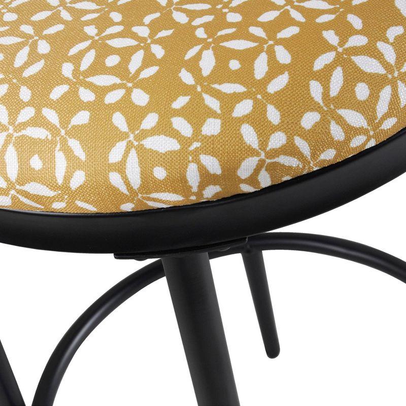 Upholstered Metal Barstool - HomePop