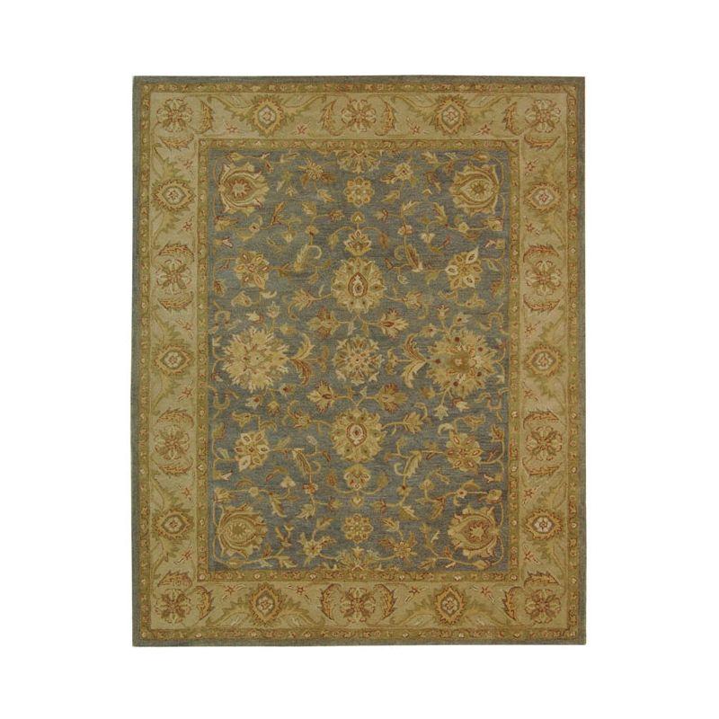 Antiquity AT312 Hand Tufted Area Rug - Blue/Beige - 8'3"x11' - Safavieh.