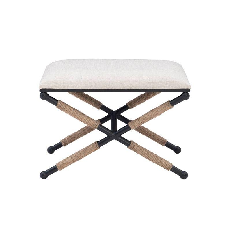 Ashburn Campaign Accent Stool - Linon