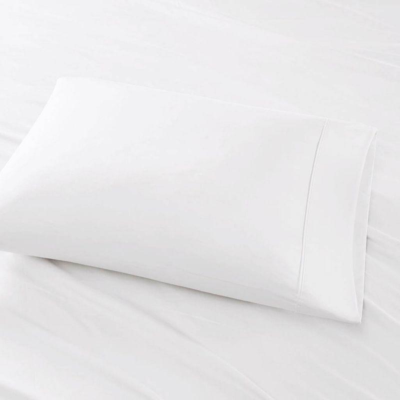 Split King 800 Thread Count 7pc Cotton Blend Sheet Set White