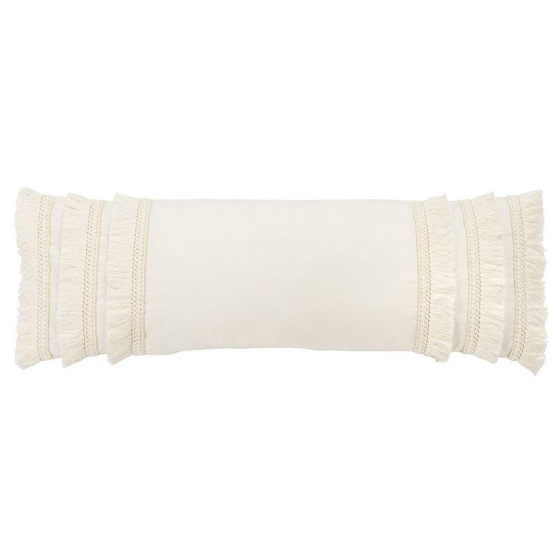Hooda Fringed Cotton Throw Pillow