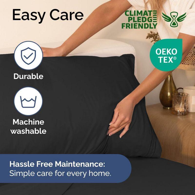 CGK Linens Extra Deep Pocket luxury Sheet Set - Solid Ultra Soft & Cooling Sheet Sets