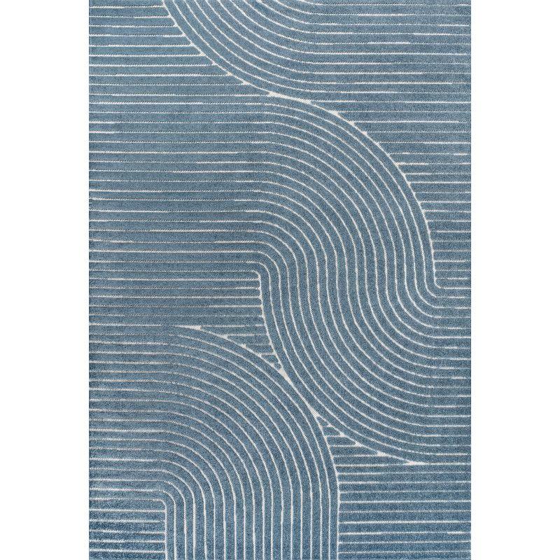 JONATHAN Y Skagen High-Low Minimalist Curve Geometric Indoor/Outdoor Area Rug