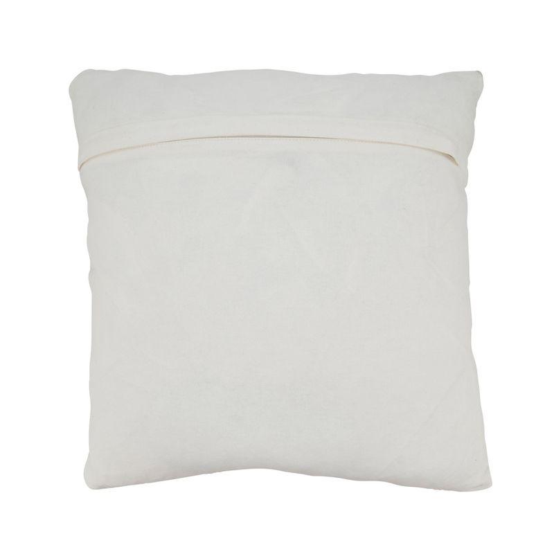 Saro Mariposa Collection Striped Cotton Blend Throw Pillow