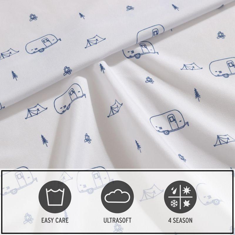 Eddie Bauer Travel Trailer Blue Full Sheet Set