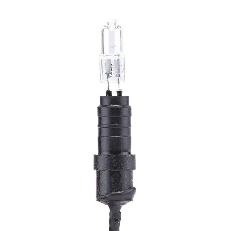 Compact White Submersible Halogen Landscape Light with Transformer