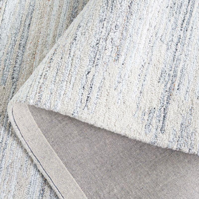 Abstract ABT877 Handmade Tufted Accent Rug - Beige/Blue - 3'-0" x 5'-0" - Safavieh