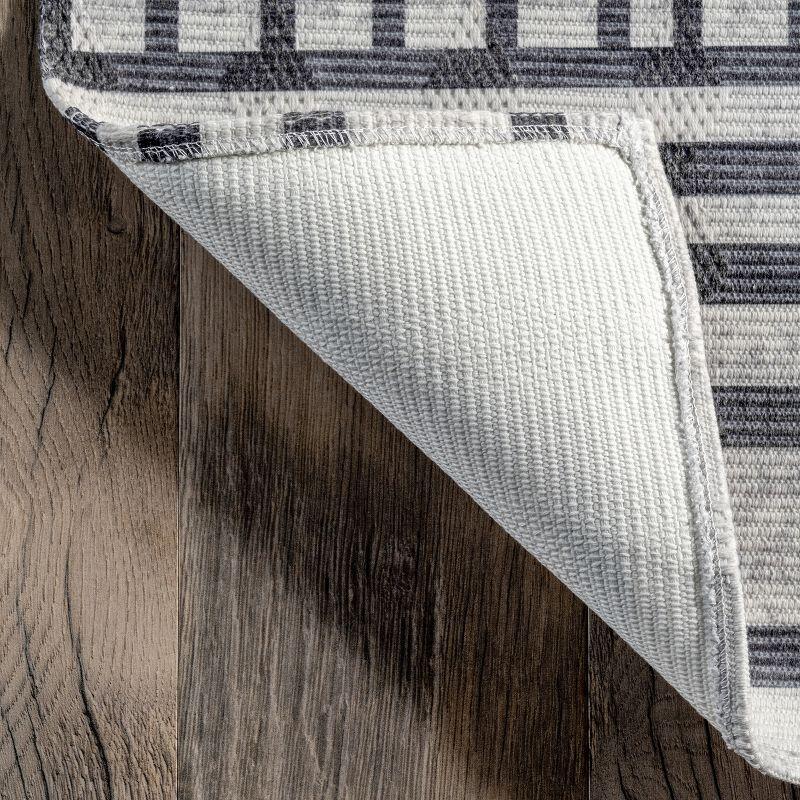 Nuloom Modern Sun Pet Friendly Machine Washable Area Rug, 8' x 10', Light Beige