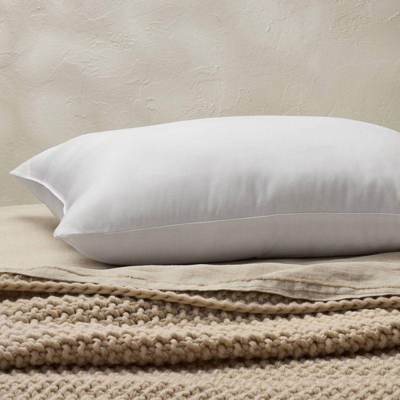 Standard/Queen Machine Washable Firm Down Alternative Pillow - Casaluna™: Hypoallergenic, 300 Thread Count Cotton