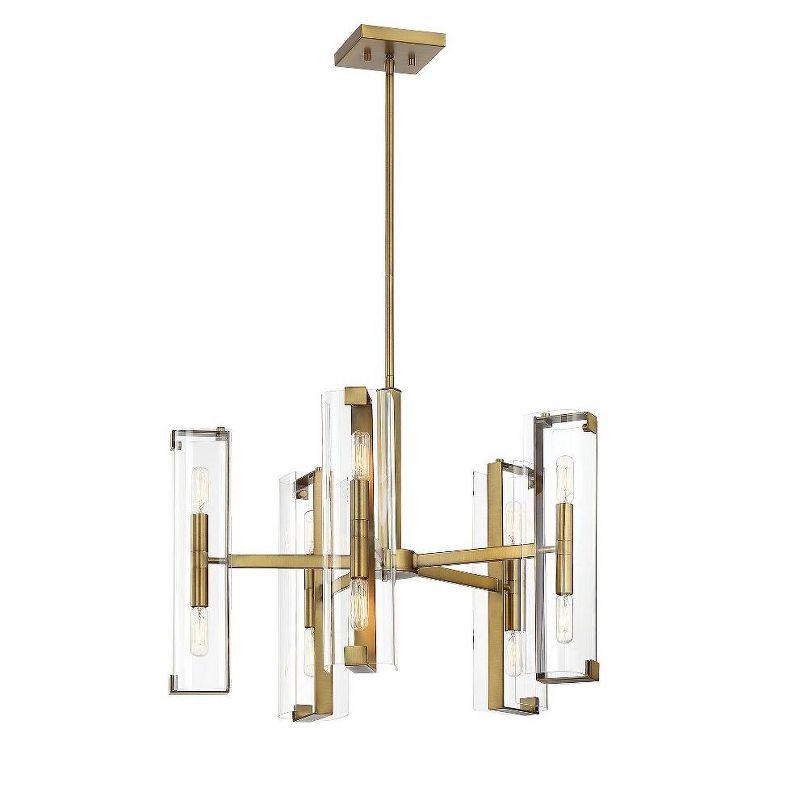 Savoy House Winfield 10 - Light Chandelier in  Warm Brass