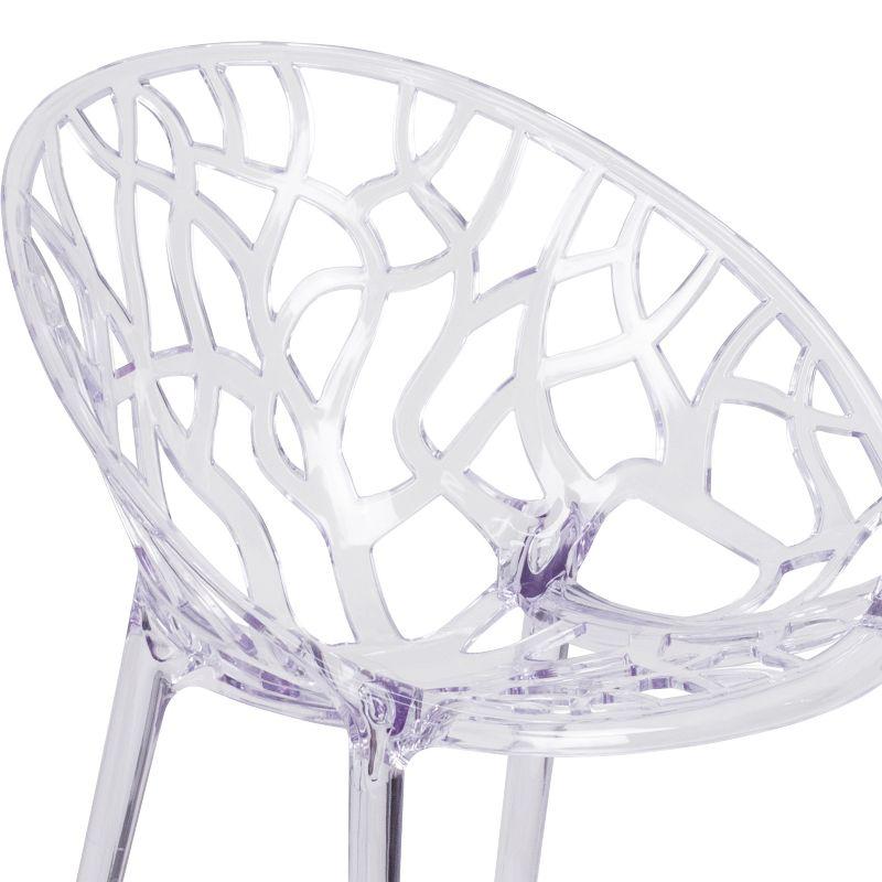 Flash Furniture Specter Series Transparent Stacking Side Chair