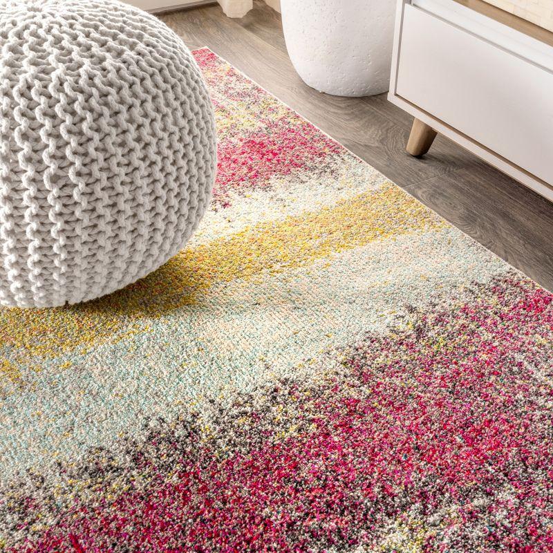 Contemporary POP Modern Abstract Vintage Area Rug - JONATHAN Y