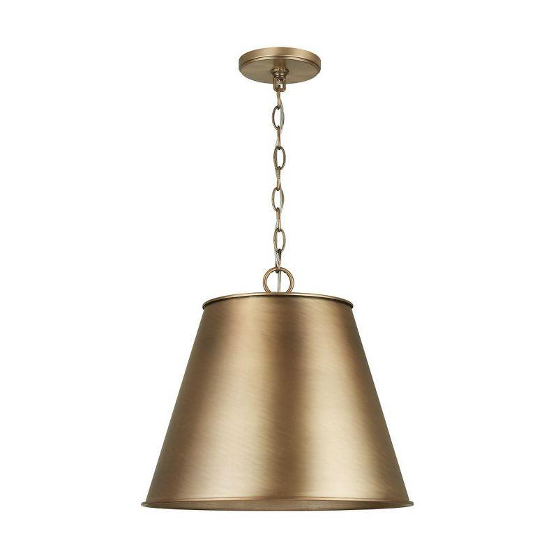 Independent 1 - Light Aged Brass Single Pendant