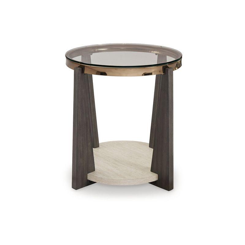 Signature Design by Ashley Frazwa End Table, Grayish Brown