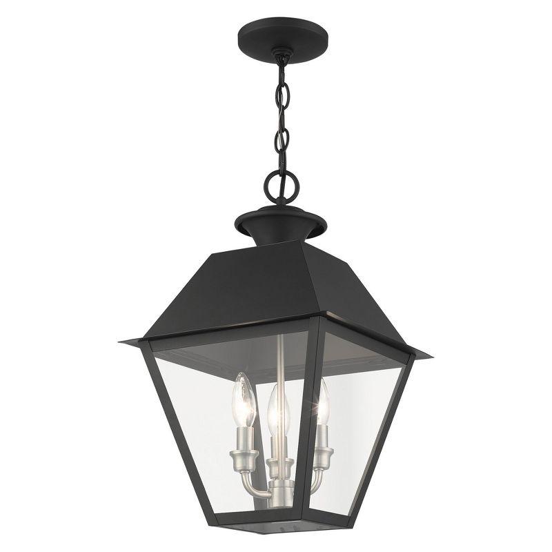 Livex Lighting Mansfield 3 - Light Pendant in  Black