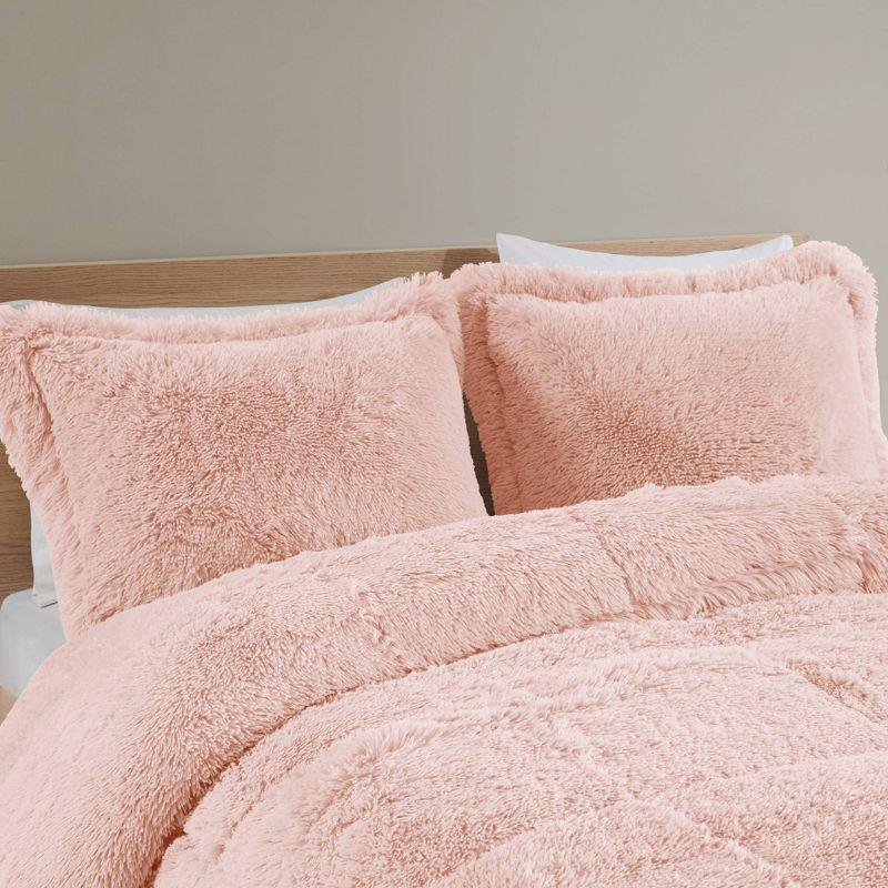 Malea Shaggy Faux Fur Comforter Mini Set