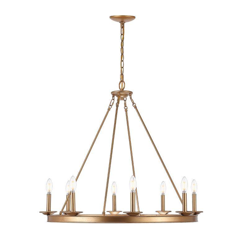 Natal 8 - Light Dimmable Wagon Wheel Chandelier