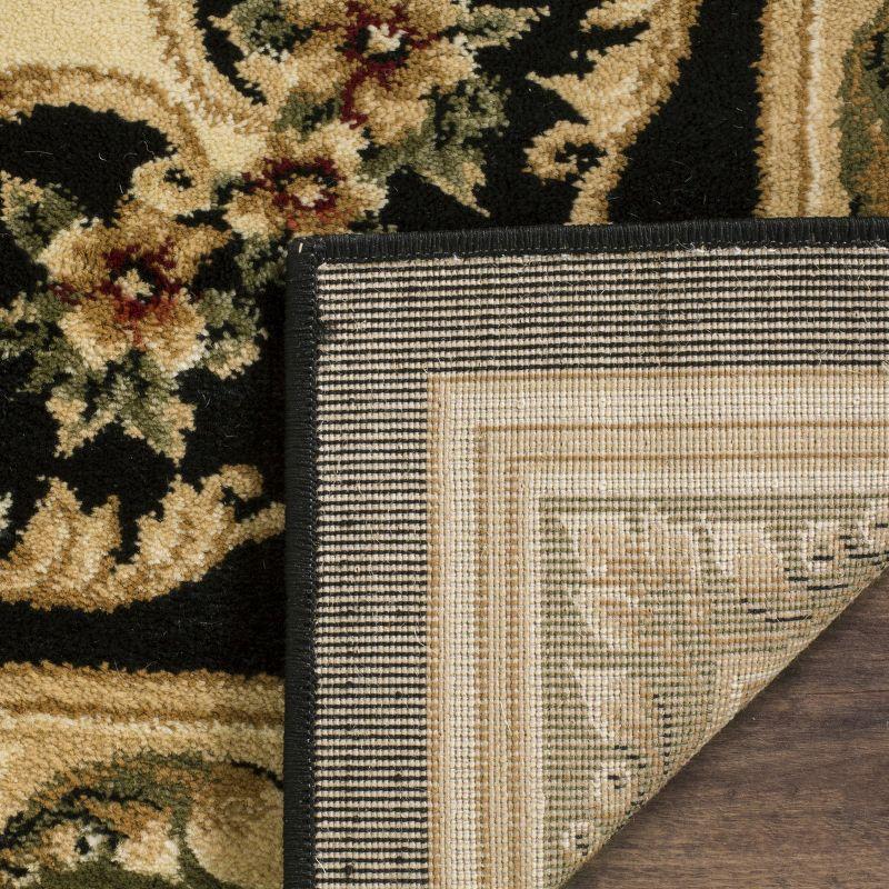 Lyndhurst LNH218 Power Loomed Accent Rug - Black/Ivory - 3'3"x5'3" - Safavieh