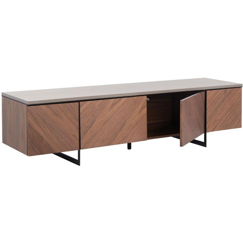 Archie Chevron TV Stand - SFV8716 - Walnut - Safavieh Couture