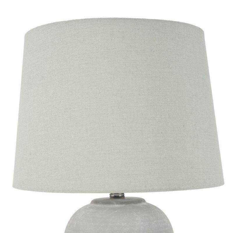 23" Grey Unglazed Ceramic Urn Table Lamp - Nourison