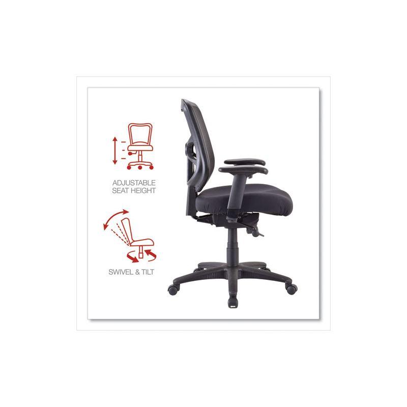 Alera Alera Elusion Series Mesh Mid-Back Swivel/Tilt Chair, Supports Up to 275 lb, 17.9" to 21.8" Seat Height, Black