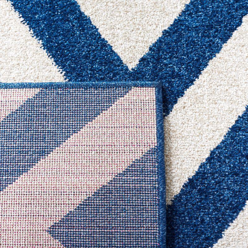 Amherst AMT419 Power Loomed Indoor Accent Rug - Navy/Beige - 2'6"x4' - Safavieh