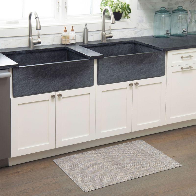 Smooth Step Machine Washable Low Profile Stain Resistant Non-Slip Versatile Utility Kitchen Mat