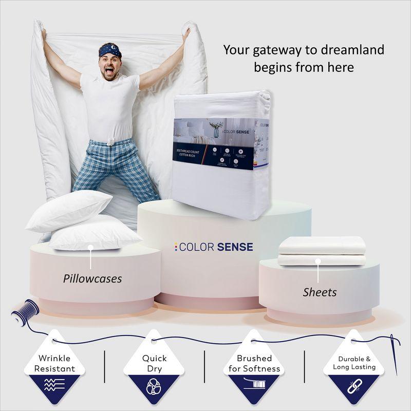 Brushed Cotton Blend Lightweight Sheet Set