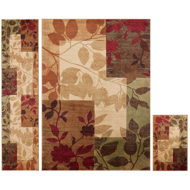 Home Dynamix Amelia Contemporary Geometric Floral Area Rug