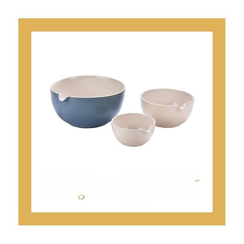 2lb Depot Prep Mixing Bowls- Set Of 3, Gray