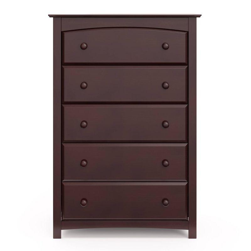 Kenton Espresso 5-Drawer Vertical Nursery Dresser