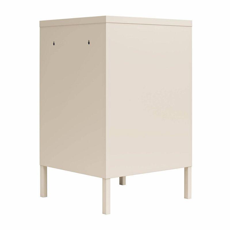 Cache Metal Locker End Table with Storage