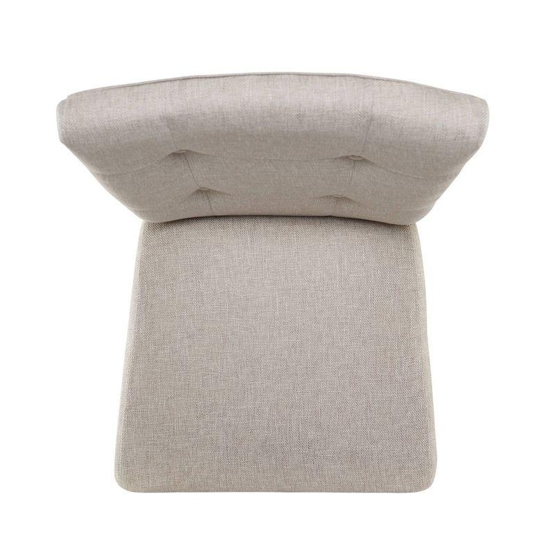 Set of 2 Landon Tufted Upholstered Chair Set Taupe - Picket House Furnishings: Contemporary Polyester, Foam-Filled