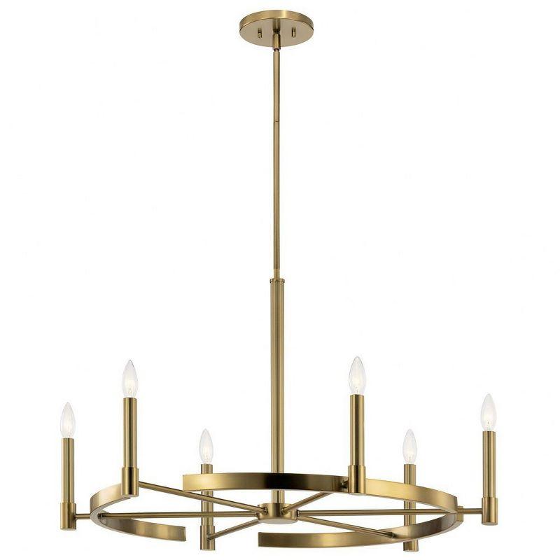 Kichler Lighting Tolani 6 - Light Chandelier in  Brushed Natural Brass