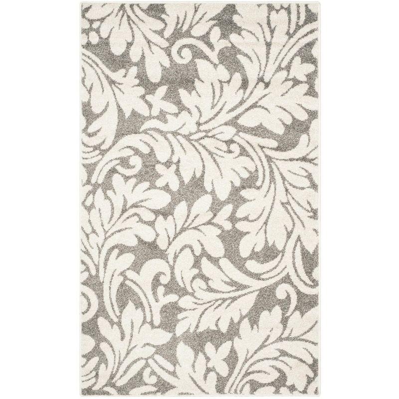 Amherst AMT425 Power Loomed Indoor Accent Rug - Dark Grey/Beige - 3'x5' - Safavieh