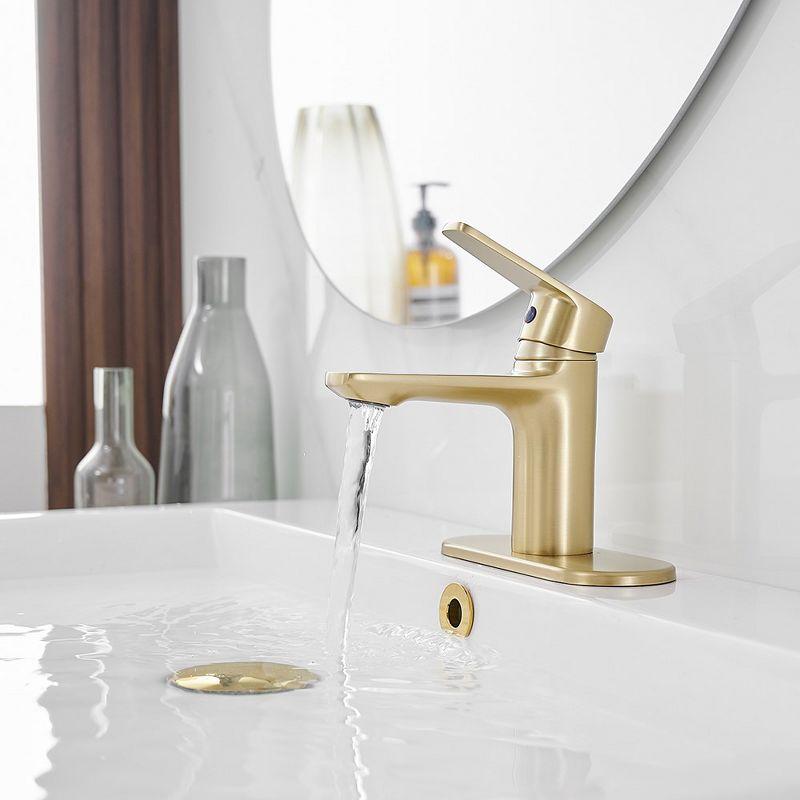 Single-Hole Single-handle Bathroom Faucet with Drain Assembly