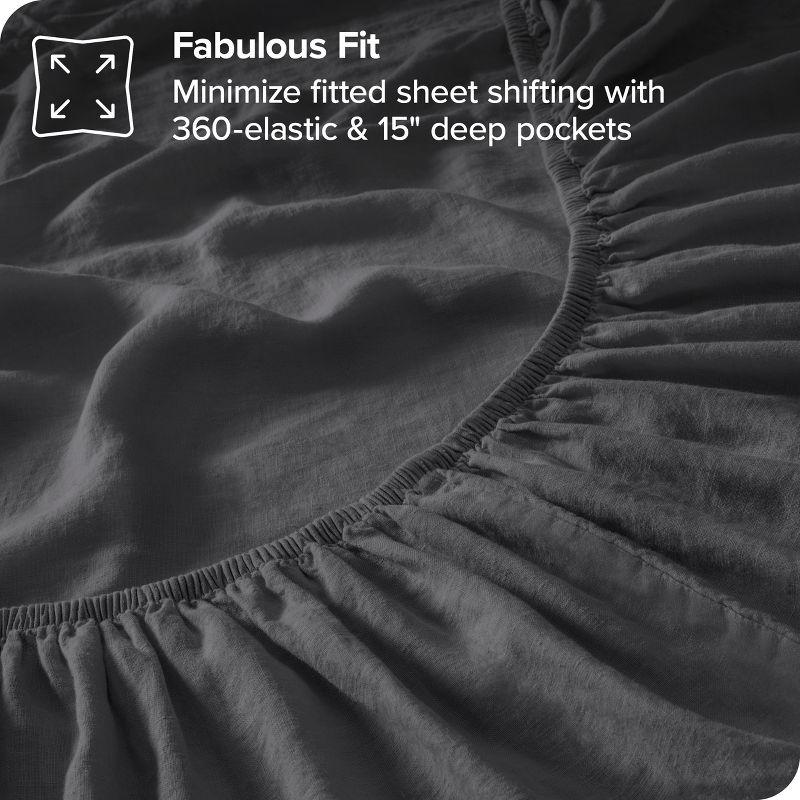 Bare Home 100% Linen Sheet Set