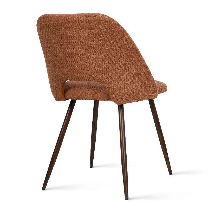 Set of 4 Edwin Upholstered Side Chair Walnut Legs -Maison Boucle