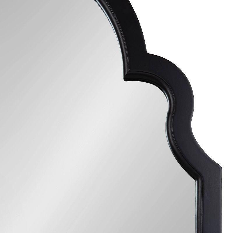 24" x 36" Hogan Arch Wall Mirror Black - Kate & Laurel All Things Decor: Modern MDF Frame, No Assembly Required
