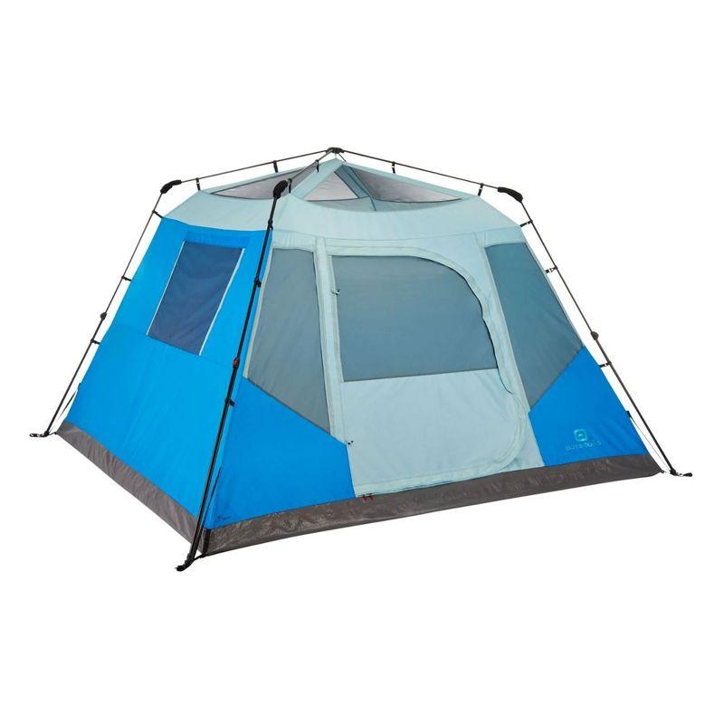 Outbound QuickCamp 6 Person Blue Cabin Tent with Carry Bag