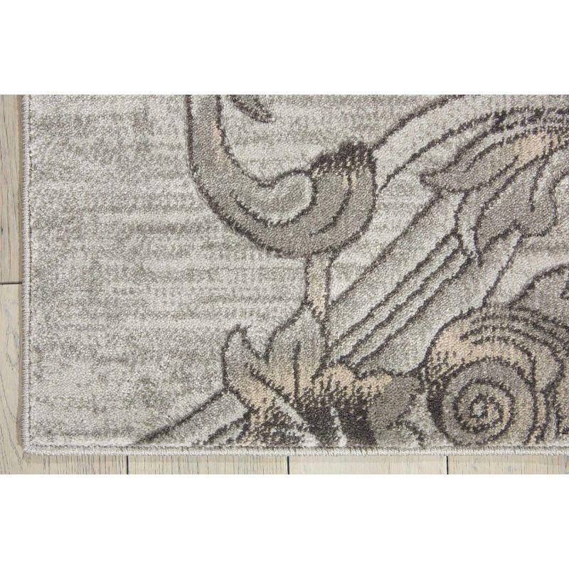 Nourison Maxell Graphite Area Rug MAE05 2'2" x 7'6"