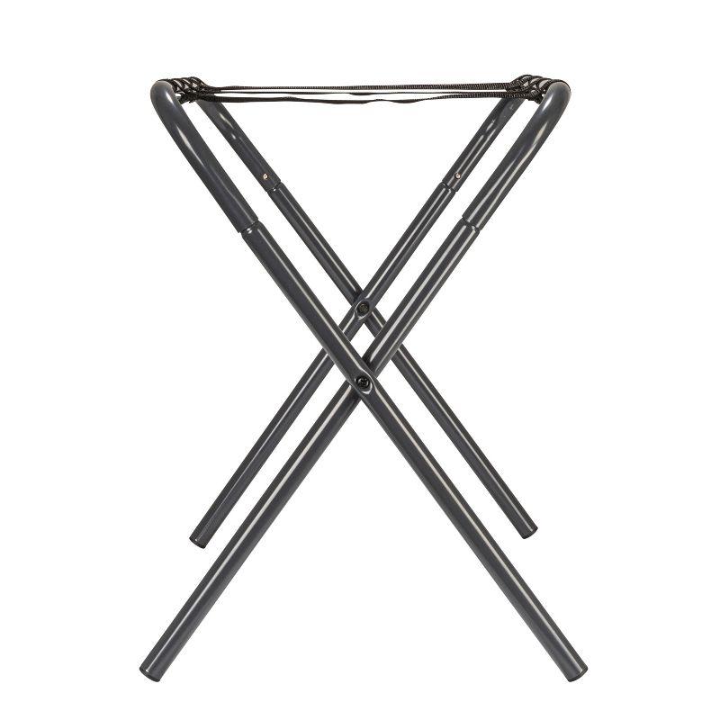 Luggage Rack, Grey Frame with Black Straps