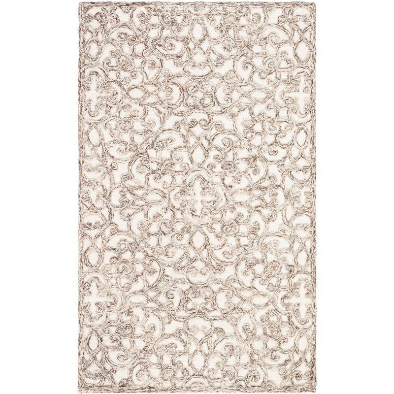 Trace TRC103 Hand Tufted Area Rug - Brown/Ivory - 3'x5' - Safavieh.