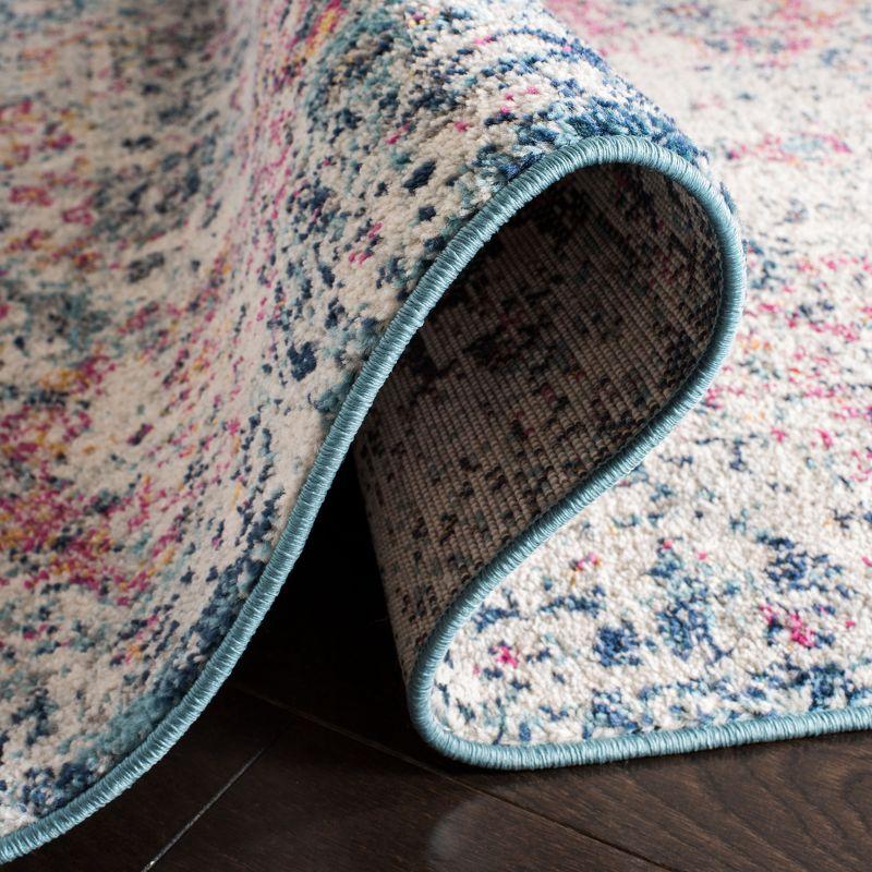Madison MAD611 Power Loomed Indoor Area Rug - Navy/Teal - 9'x9' - Safavieh
