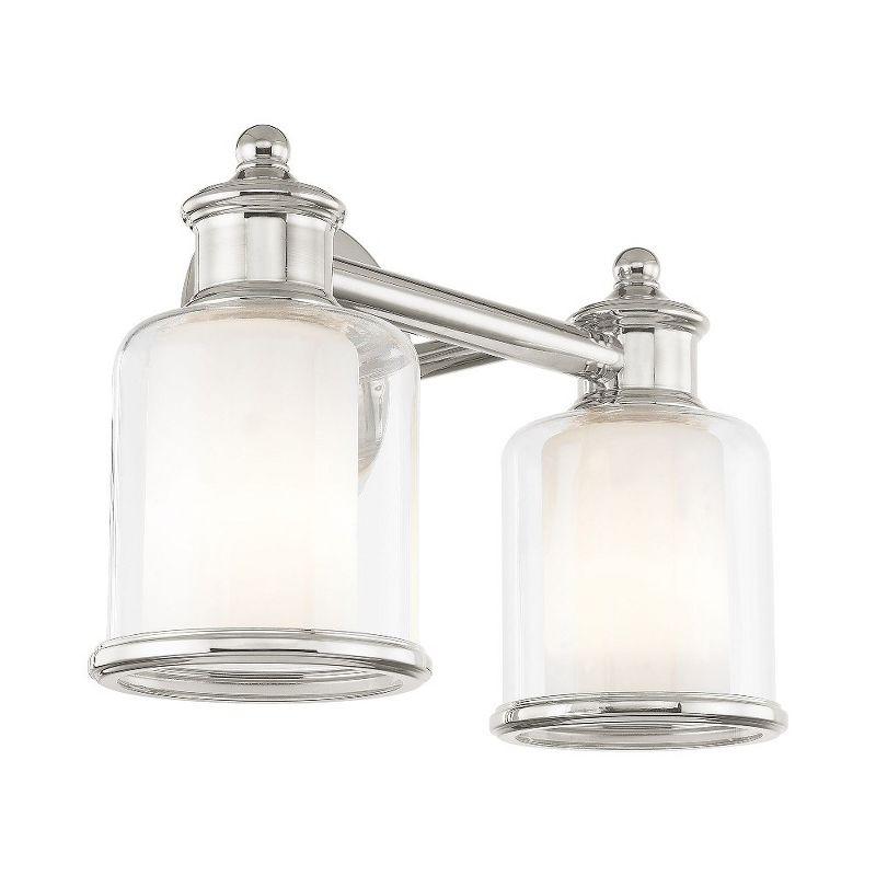 Livex Lighting Middlebush 2 - Light Vanity in  Polished Nickel