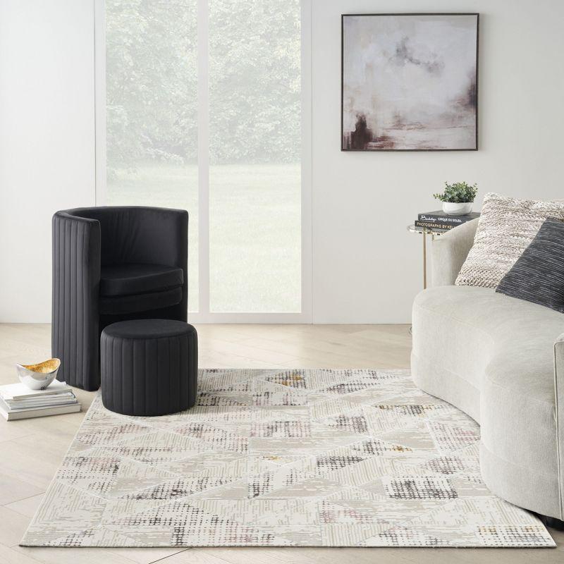 Nourison Glam Contemporary Geometric Indoor Rug