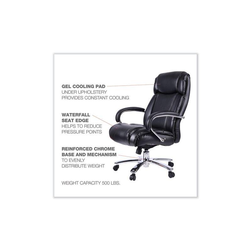 Maxxis Series Black Leather Executive Chair with Chrome Base